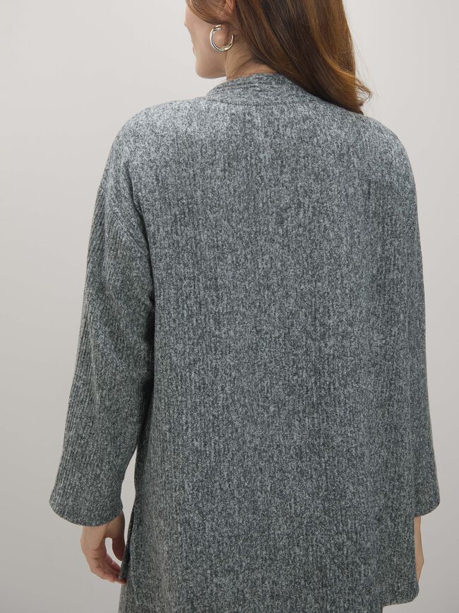 CARDIGAN LANOSO Gris vigore Osc
