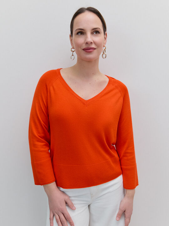 JERSEY CUELLO PICO Rojo Flama image number null