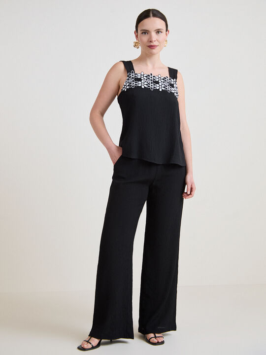 BLUSA BICOLOR Negro image number null