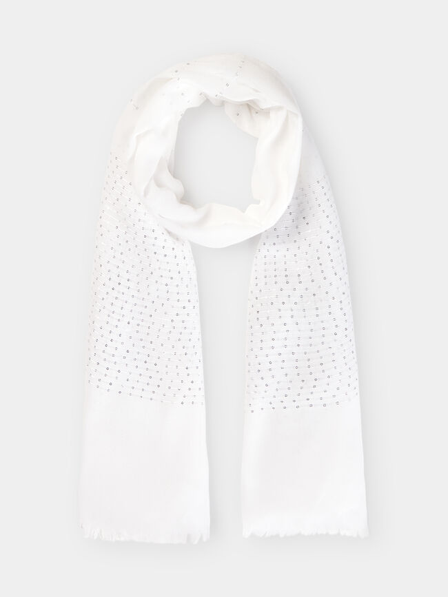 PA&Ntilde;UELO DETALLE LENTEJUELAS Blanco Optico