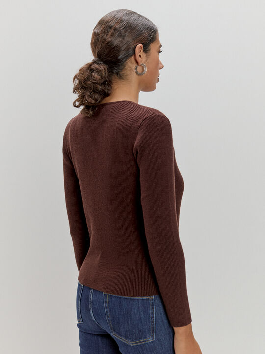 CARDIGAN LAZOS Marron image number null