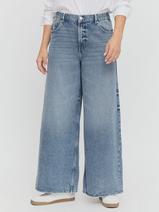 SUPER WIDE LEG GOMA Mid blue image number null