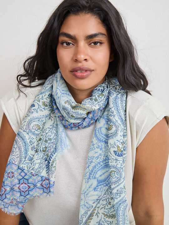 PA&Ntilde;UELO ESTAMPADO BRILLO Azul Bebe image number null