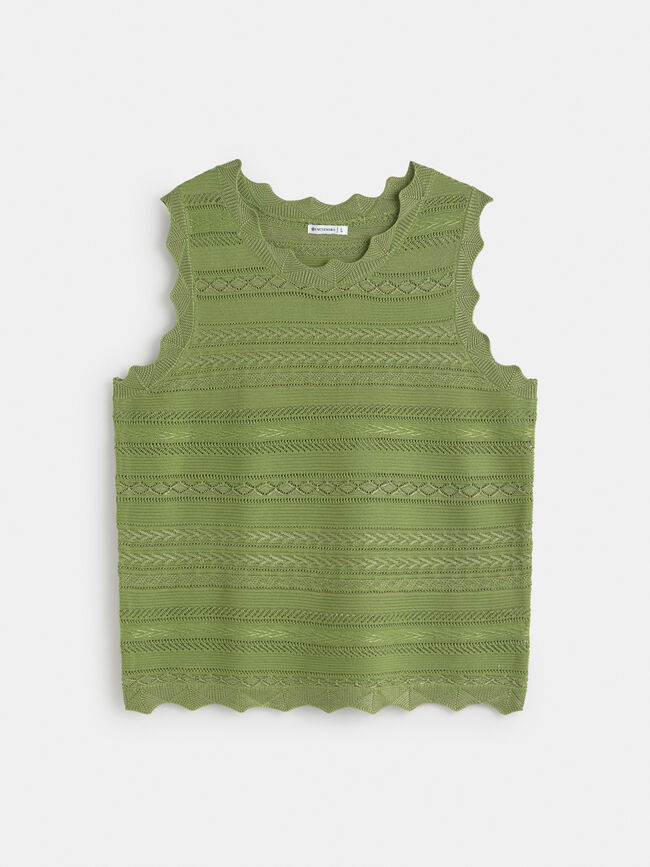 TOP DIBUJO CENEFA Verde