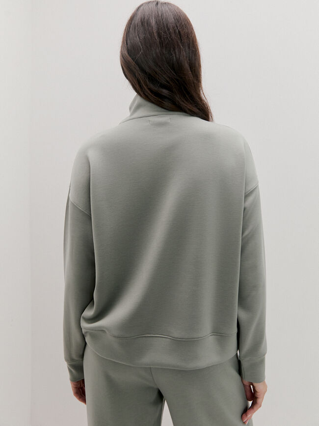 SUDADERA CUELLO ANCHO Menta