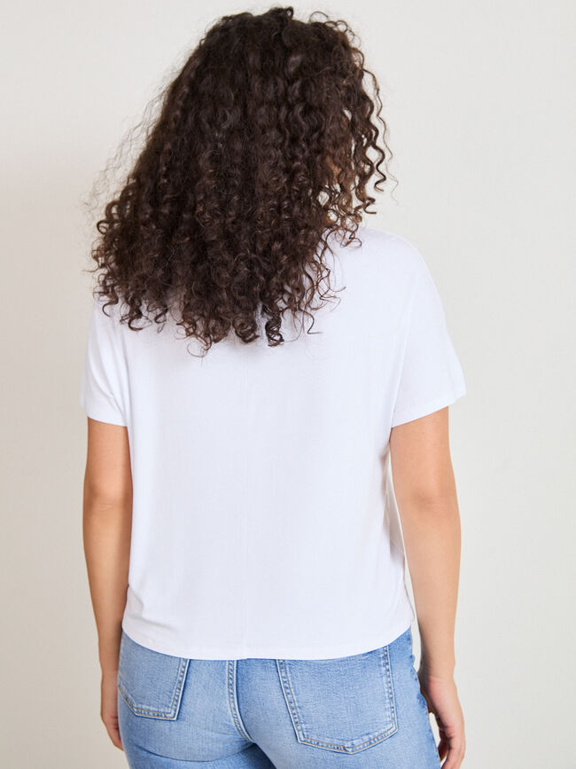 CAMISETA DETALLE Blanco Optico