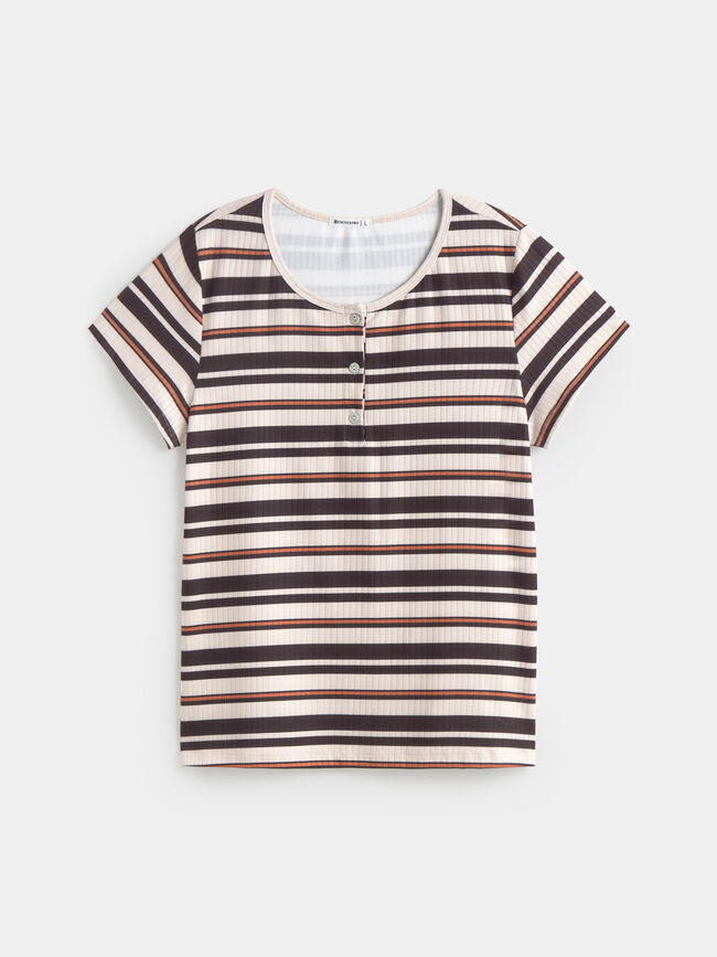 CAMISETA RAYAS CANALE Azul Marino