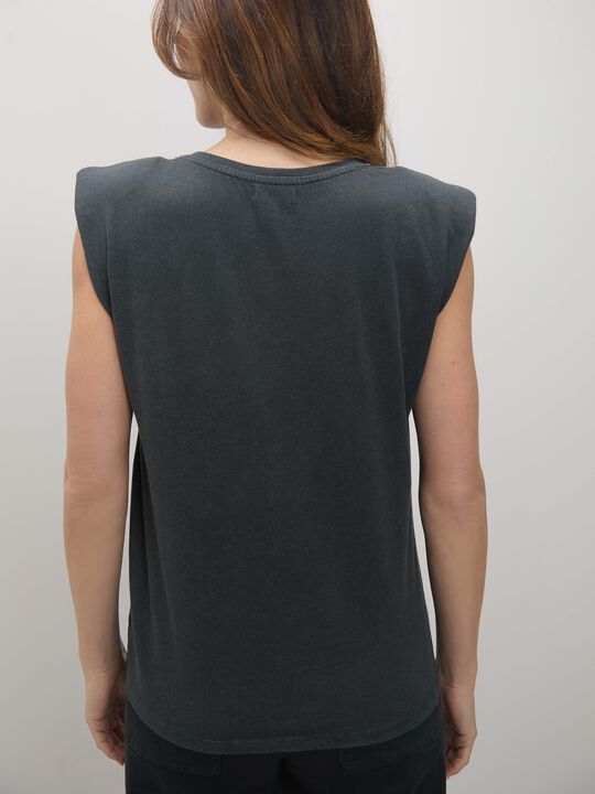 CAMISETA BRILLOS Gris Oscuro image number null