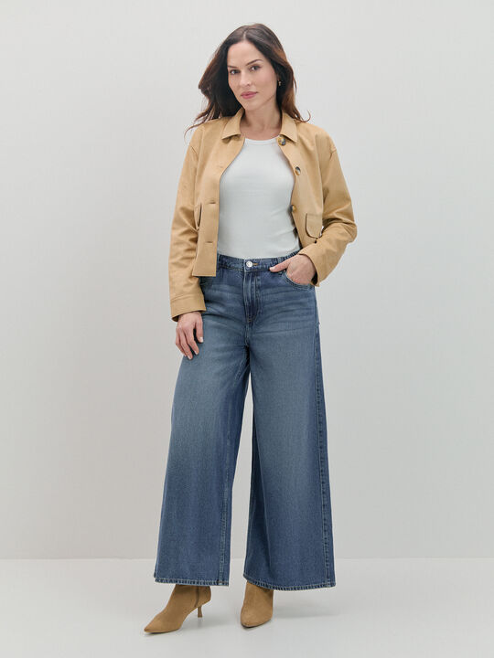 SUPER WIDE LEG GOMA Dark blue image number null