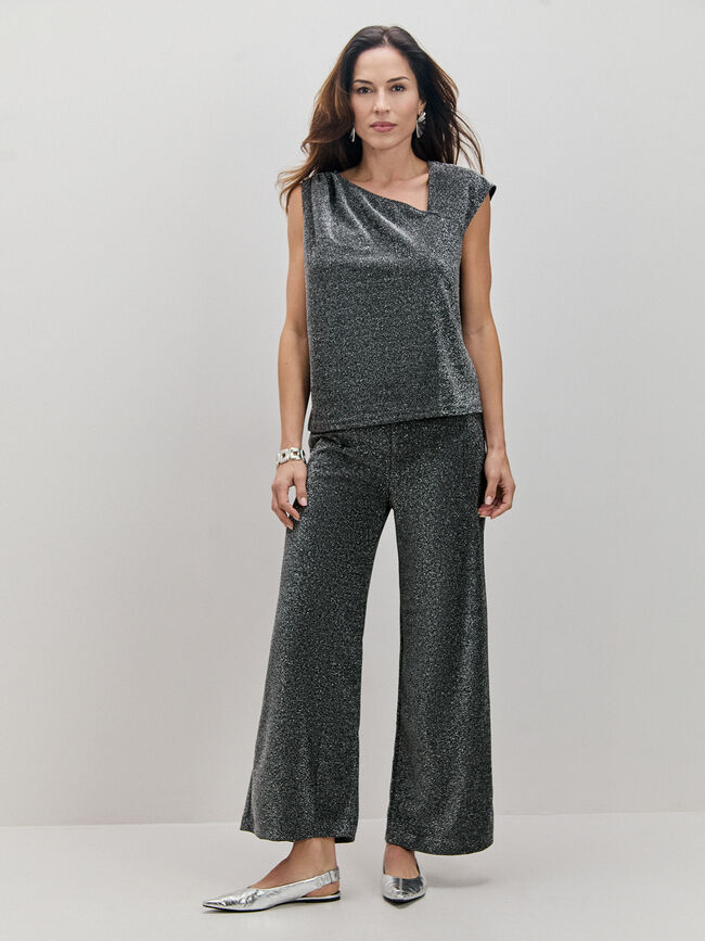 CAMISETA DETALLE BRILLO Plata