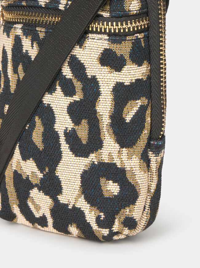BOLSO PORTAMÓVIL ESTAMPADO Negro