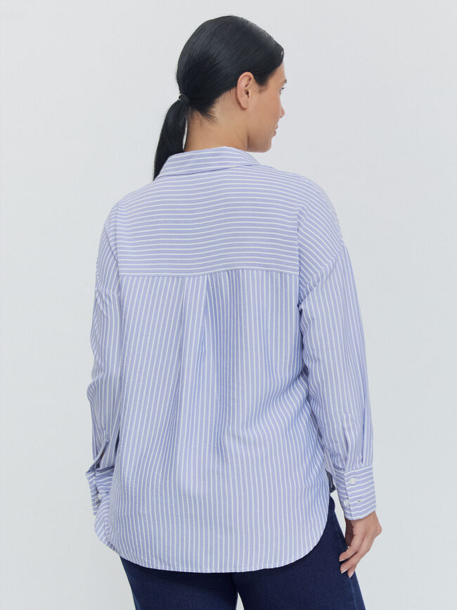 CAMISA OVERSIZE Cobalto