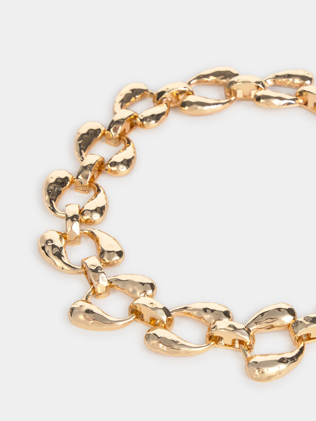 COLLAR ESLABONES REDONDOS Oro