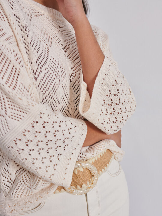 jersey crochet Crudo image number null