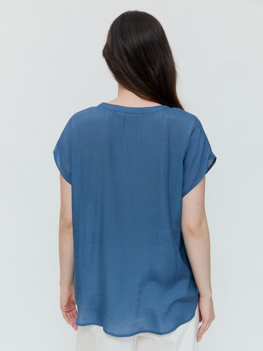 Blusa rústica Azul Grisaceo image number null