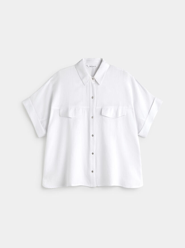 CAMISA MANGA CORTA Blanco Optico