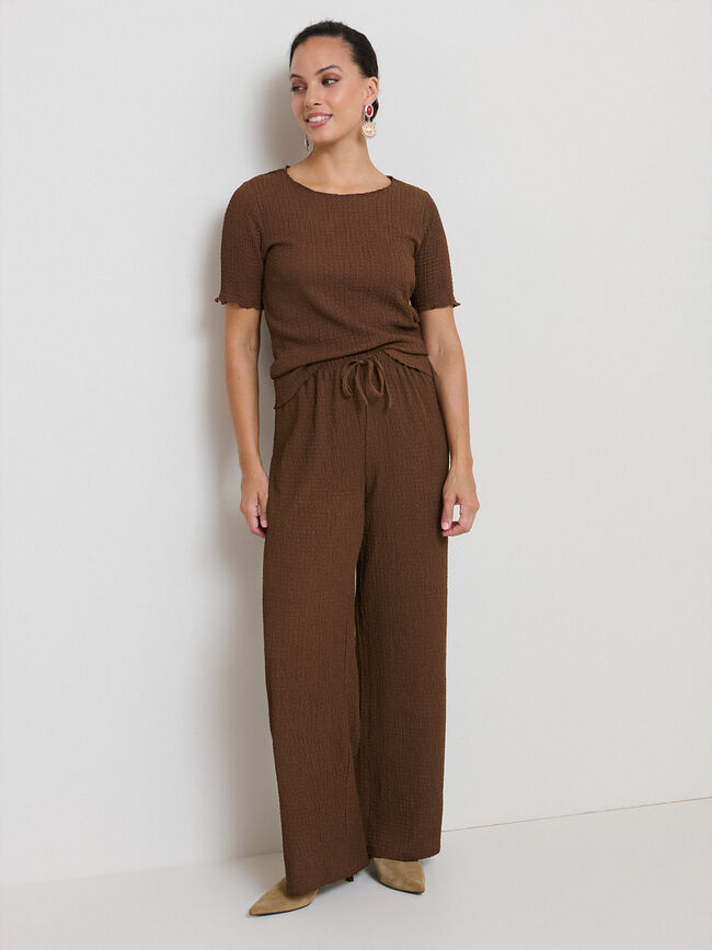 PANTALON TEXTURA Marron