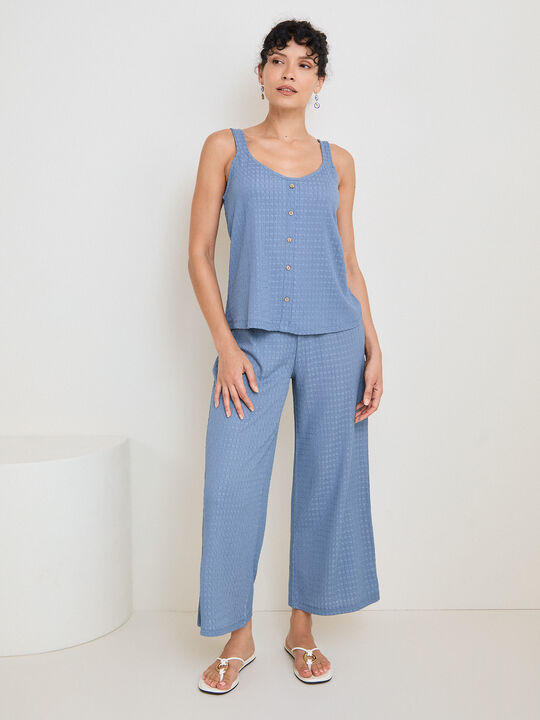 PANTALON AZUL SET ESTRUCTURA Azul Chambray image number null