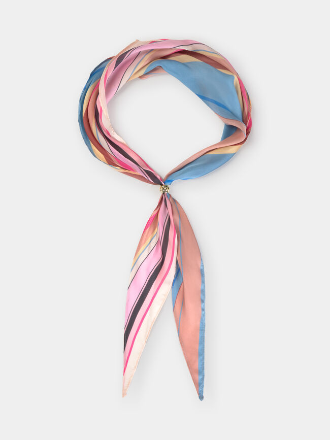 PA&Ntilde;UELO RAYAS SATINADO Multicolor