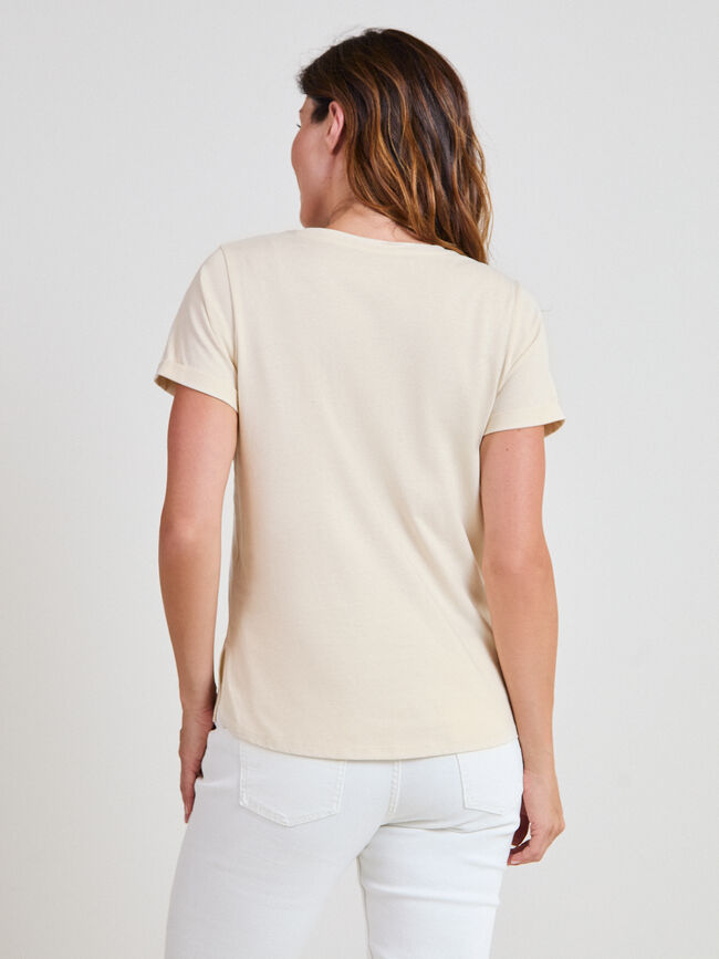 CAMISETA MUJERES AFRICANAS Beige
