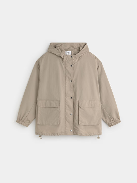 PARKA DETALLE GOMA Vison image number null