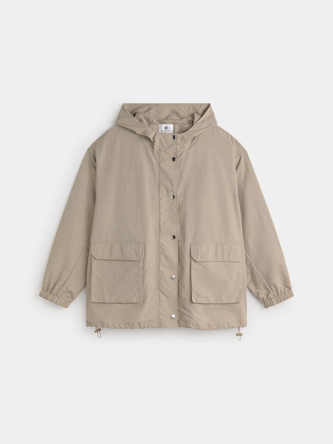 PARKA DETALLE GOMA Vison