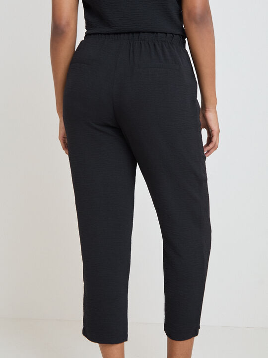 PANTAL&Oacute;N JOGGER FLUIDO Negro image number null