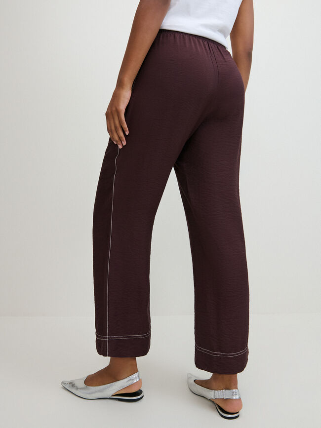 PANTALON ANCHO Marron