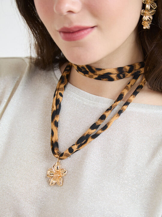 COLLAR ANIMAL PRINT Oro image number null