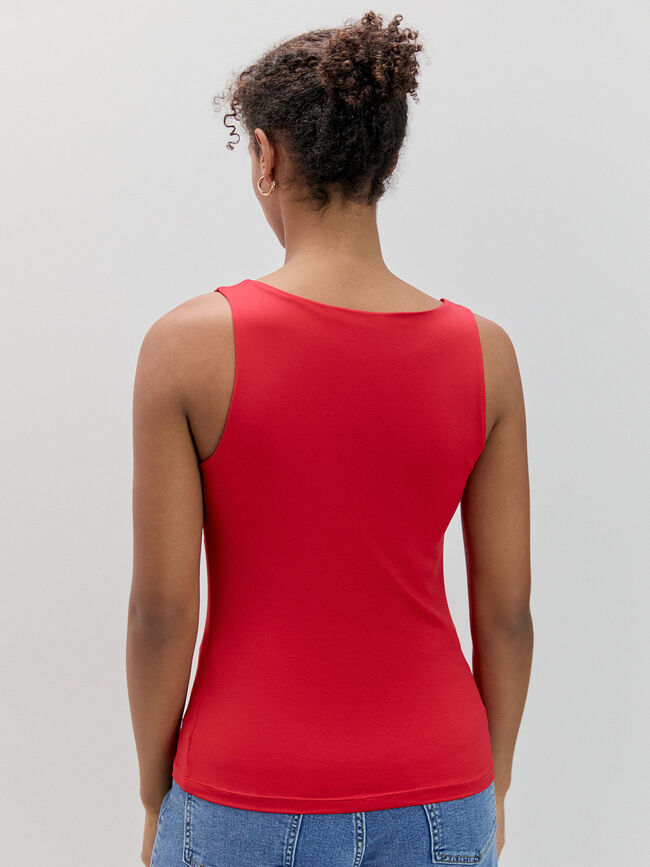 CAMISETA TIRANTE ANCHO Rojo