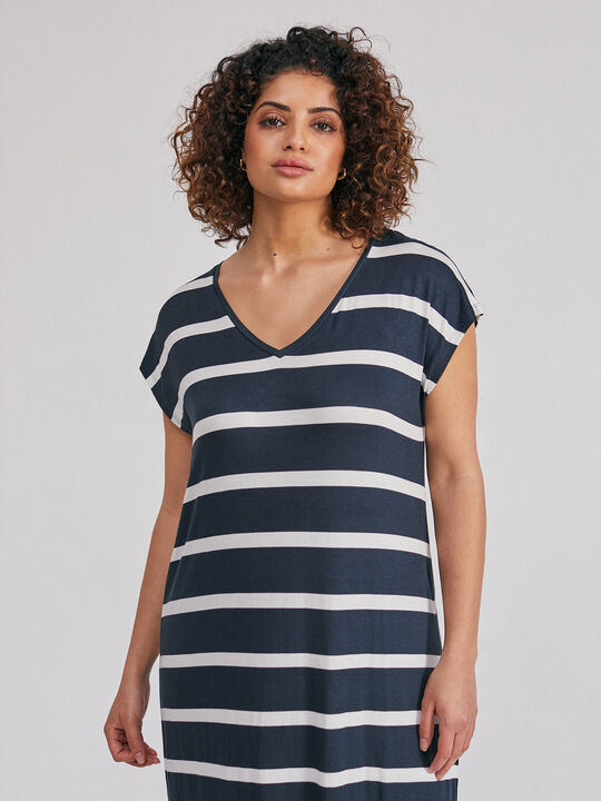 Vestido estampado rayas Estampado 1 image number null