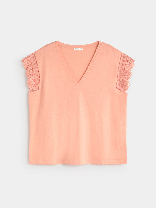 CAMISETA DETALLE Salmon image number null