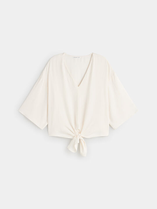Blusa nudo Blanco Hueso image number null