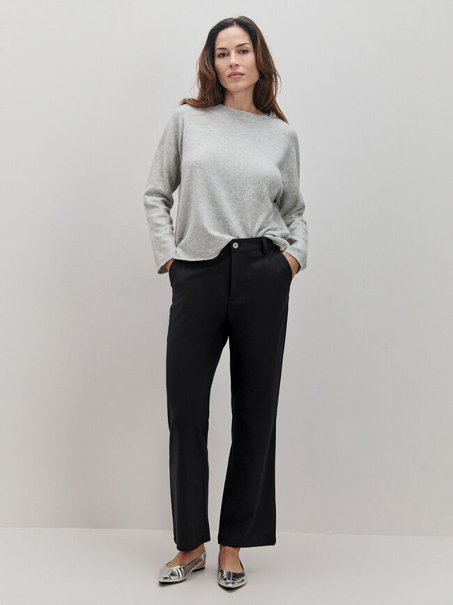 PANTALÓN RECTO Negro