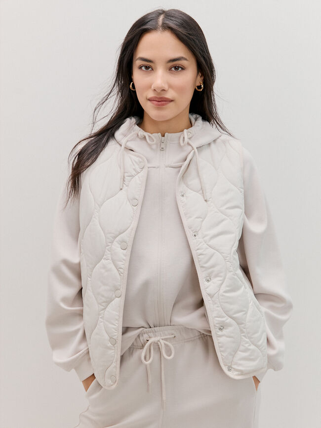 CHALECO ACOLCHADO Crudo