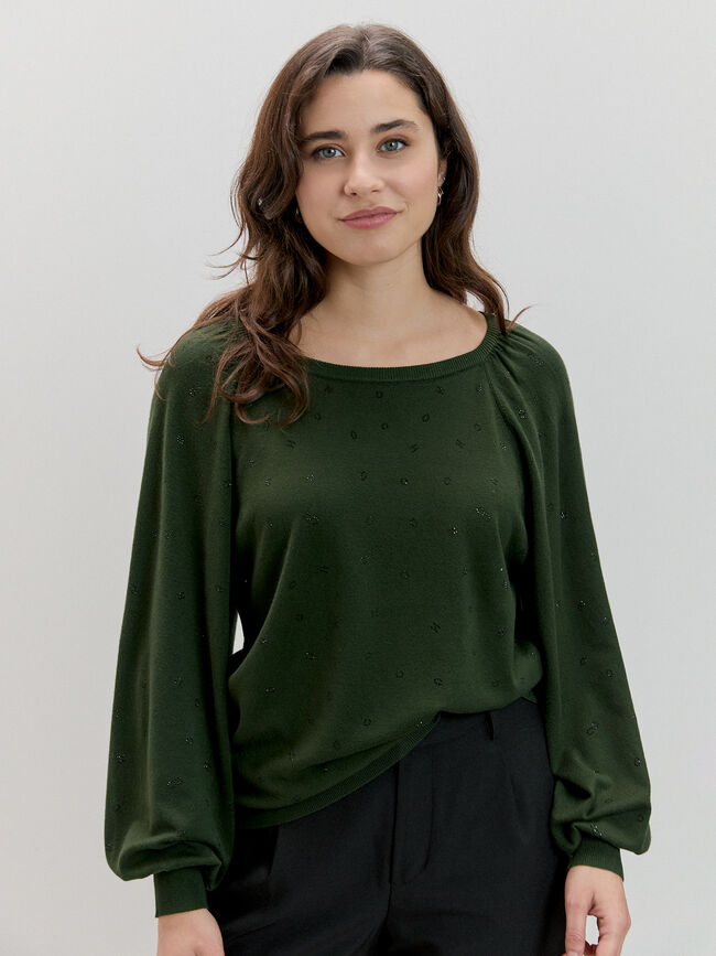 JERSEY ABULLONADO TERMOFIJADO Verde