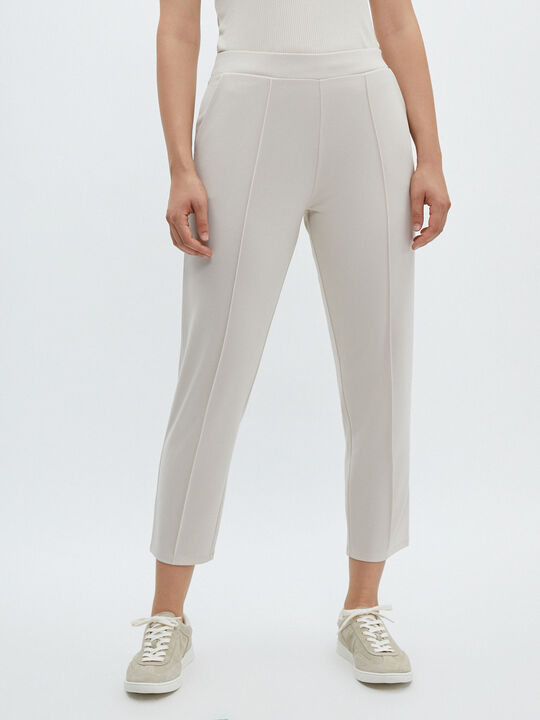 PANTALÓN BÁSICO NERVIO Beige image number null