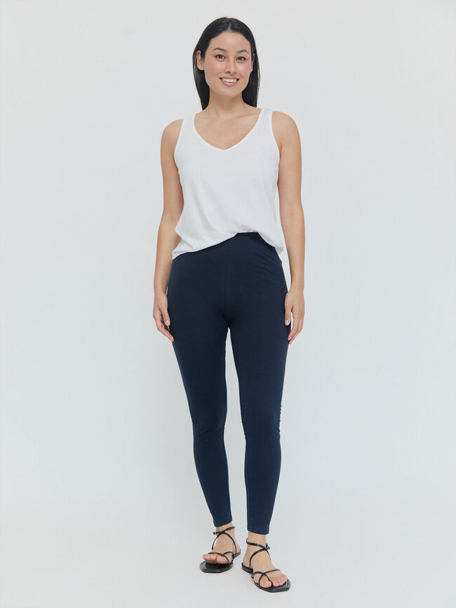 LEGGING BASICO LARGO Azul Marino
