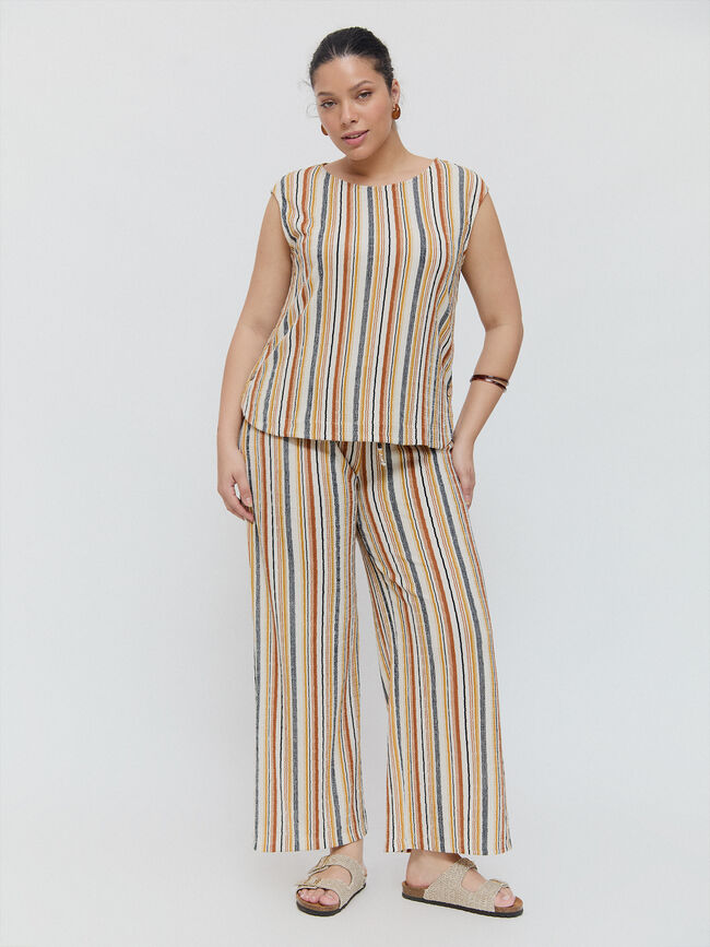 PANTALON TEXTURA Crudo