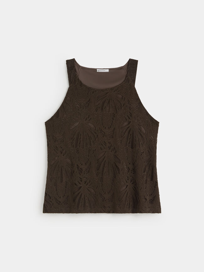 CAMISETA CALADA HALTER Marron