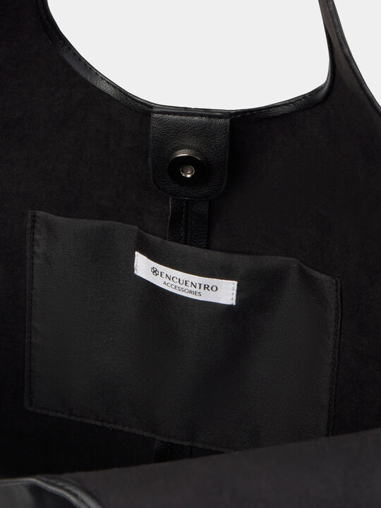 BOLSO FLUIDO POLIPIEL Negro image number null