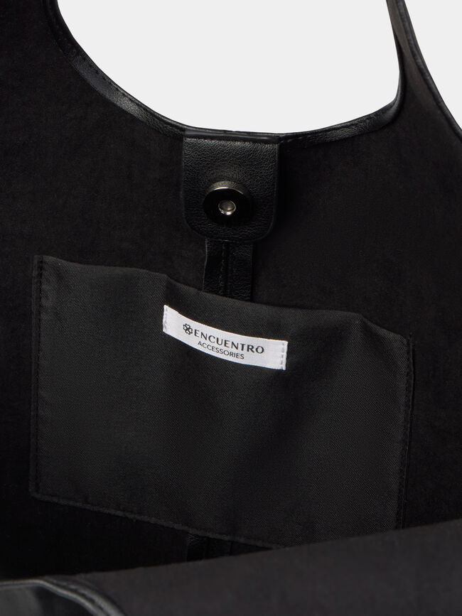 BOLSO FLUIDO POLIPIEL Negro