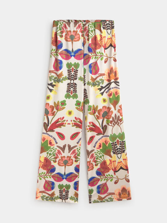 PANTALON ESTAMPADO Crudo image number null