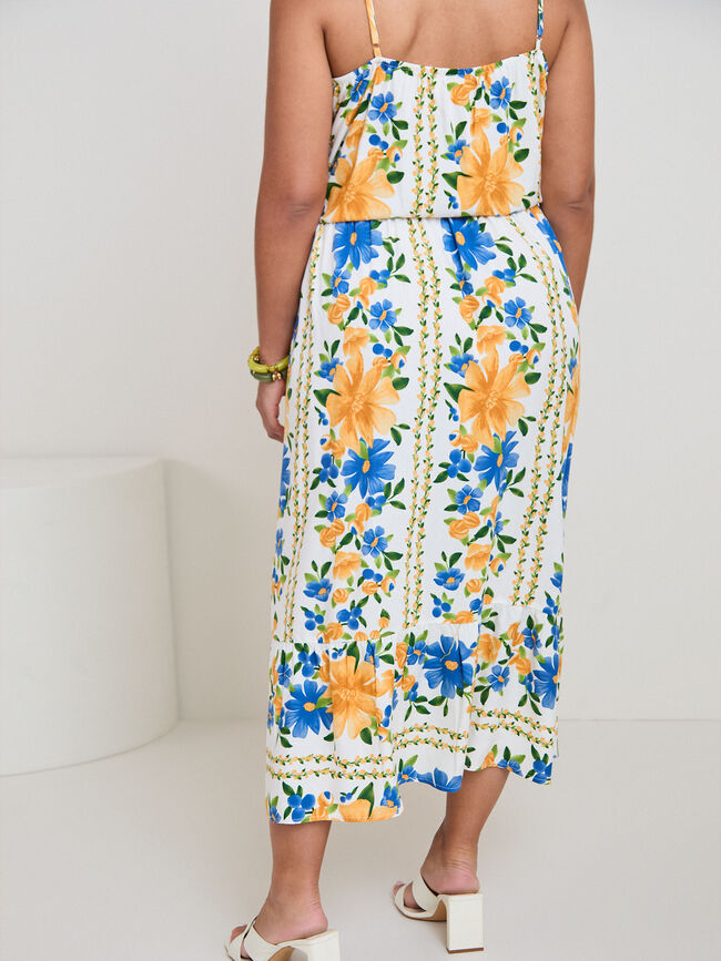 FALDA FLUIDA PRINT Crudo