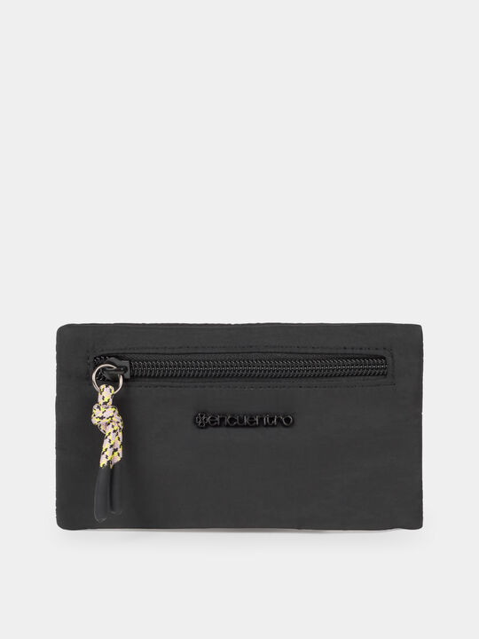 MONEDERO CREMALLERA DOBLE Negro image number null