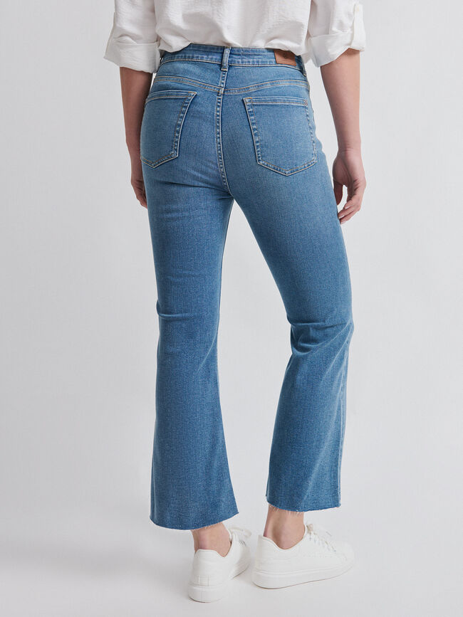 VAQUERO ACAMPANADO CROP Mid blue