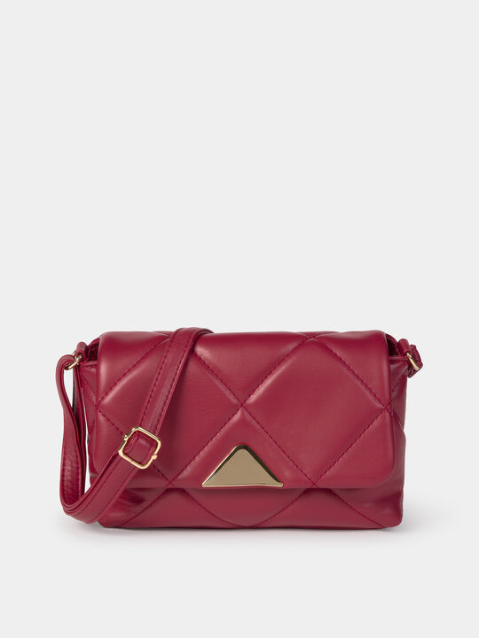 BOLSO BANDOLERA PEUQEÑO Burgundy Drab image number null