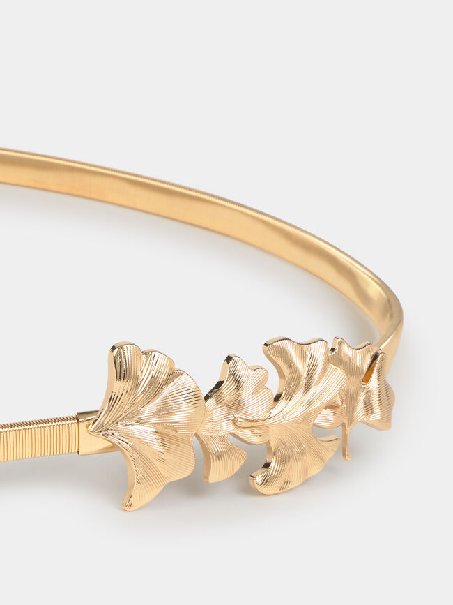 CINTURÓN DORADO FLOR Oro