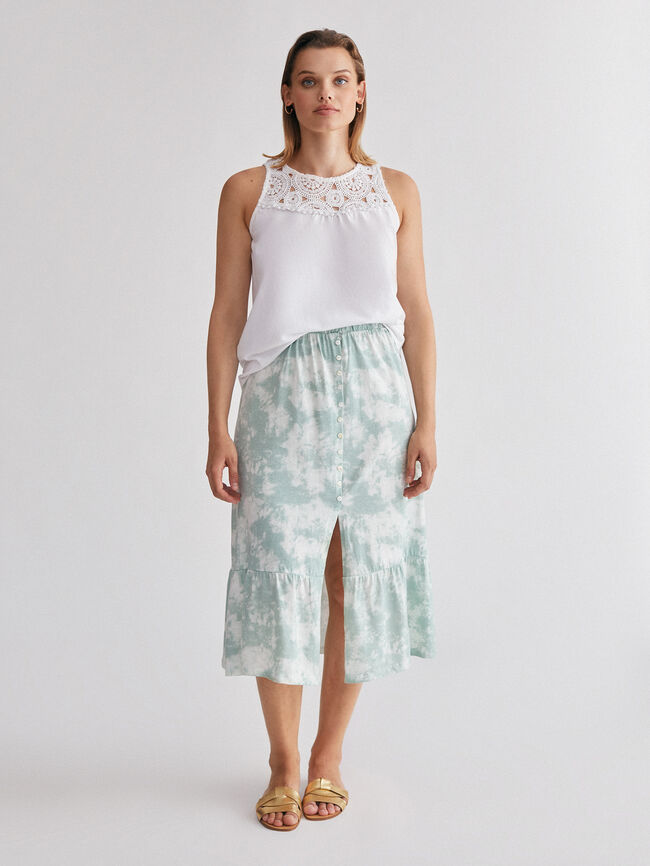 TOP CROCHET Blanco Optico