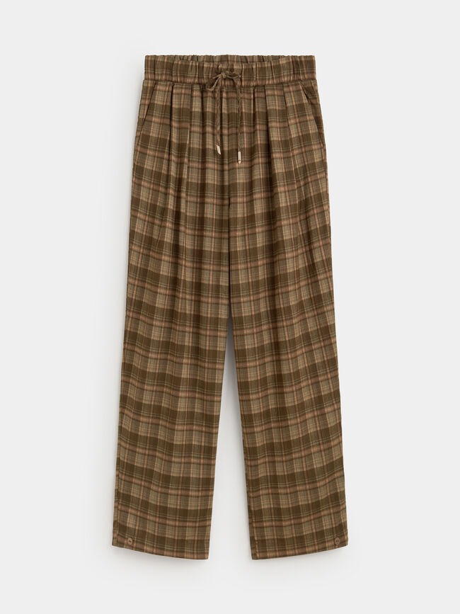 PANTAL&Oacute;N CUADROS Verde